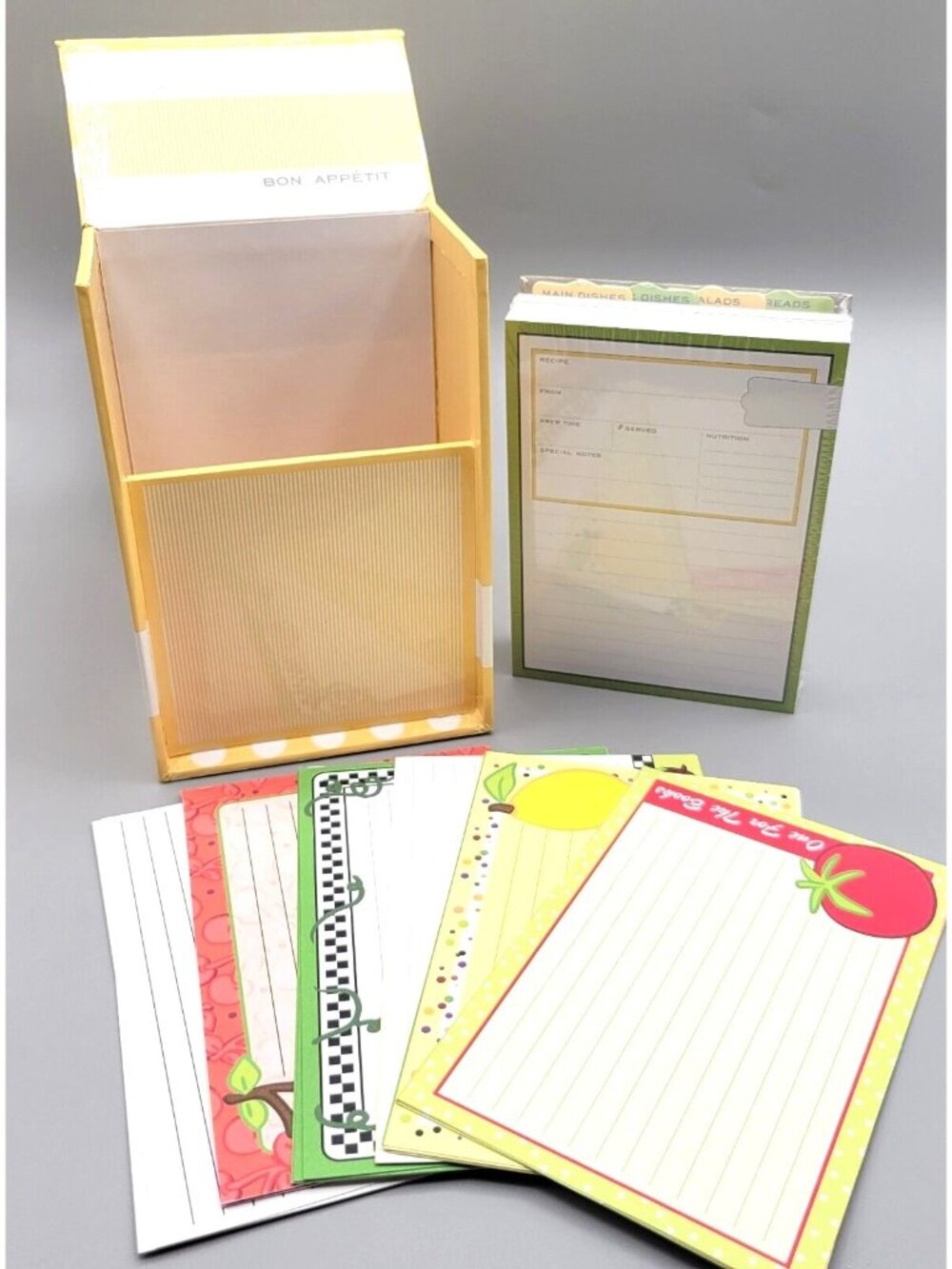 Stampin' Up Recipes By Design Box Cards Dividers Polka Dots Case Magnetic Close